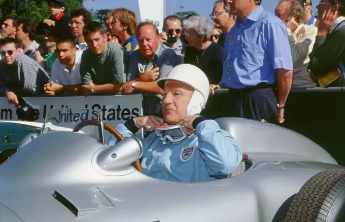 Framed Print : Stirling Moss prepares for the off. Goodwood festival of speed Framed Print : Stirling Moss prepares for the off. Goodwood festival of speed