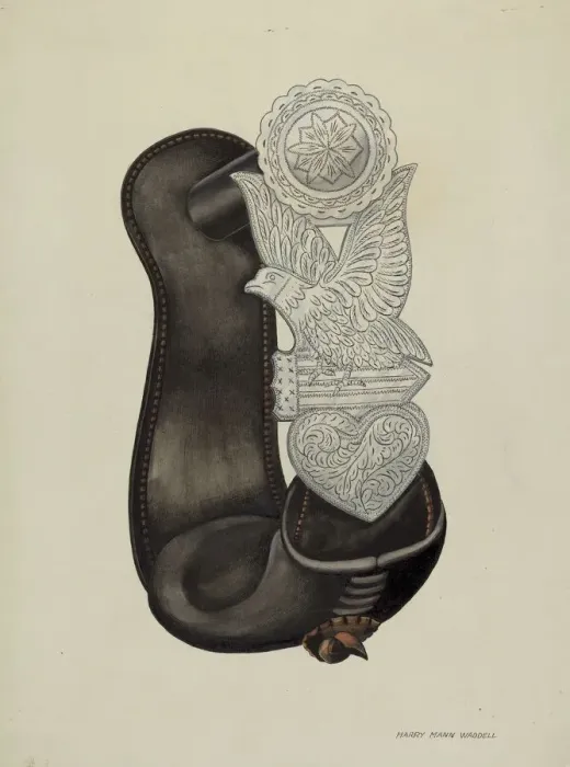 Framed Print : Stirrup, c. 1940. Creator: Harry Mann Waddell Framed Print : Stirrup, c. 1940. Creator: Harry Mann Waddell