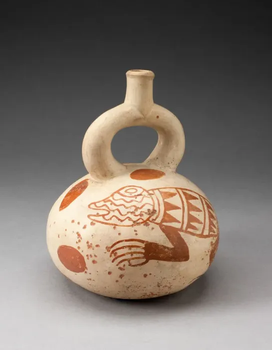 Framed Print : Stirrup Spout Vessel with Fineline Lizard Motifs, 100 B. C. / A. D. 500. Creator: Unknown Framed Print : Stirrup Spout Vessel with Fineline Lizard Motifs, 100 B. C. / A. D. 500. Creator: Unknown