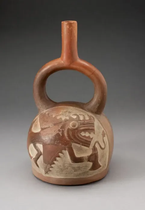Framed Print : Stirrup Spout Vessel Incised with Anthropomorphic Fish, 100 B. C. / A. D. 500 Framed Print : Stirrup Spout Vessel Incised with Anthropomorphic Fish, 100 B. C. / A. D. 500