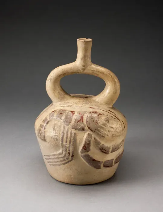 Framed Print : Stirrup Spout Vessel with Raised Lobster Motifs, 100 B. C. / A. D. 500. Creator: Unknown Framed Print : Stirrup Spout Vessel with Raised Lobster Motifs, 100 B. C. / A. D. 500. Creator: Unknown