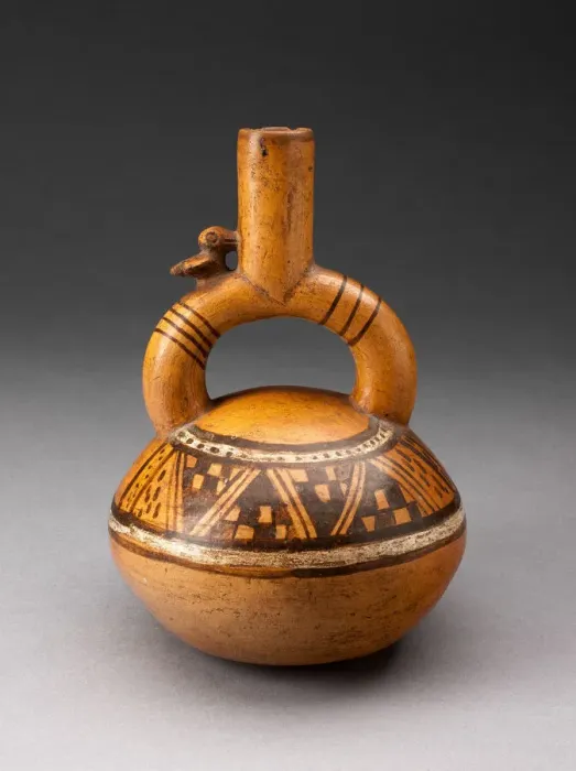 Framed Print : Stirrup Spout Vessel with Textile-like Pattern on Shoulder, A. D. 1200 / 1470 Framed Print : Stirrup Spout Vessel with Textile-like Pattern on Shoulder, A. D. 1200 / 1470