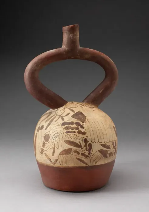 Framed Print : Stirrup Vessel Depicting Supernatral Being within a Shell, 100 B. C. / A. D. 500 Framed Print : Stirrup Vessel Depicting Supernatral Being within a Shell, 100 B. C. / A. D. 500