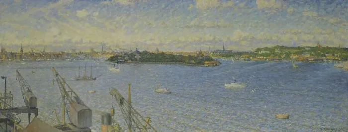 Framed Print : Stockholm Ström from Fjällgatan, 1925. Creator: Nils Kreuger Framed Print : Stockholm Ström from Fjällgatan, 1925. Creator: Nils Kreuger