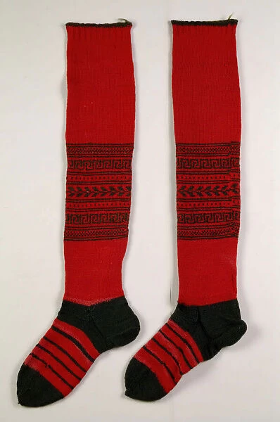 Stockings, American, 1878. Creator: Unknown