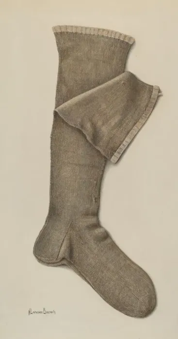 Framed Print : Stockings, c. 1938. Creator: H. Langden Brown Framed Print : Stockings, c. 1938. Creator: H. Langden Brown