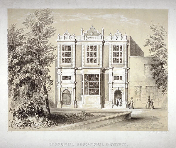 Stockwell Educational Institute, Stockwell, Lambeth, London, c1860