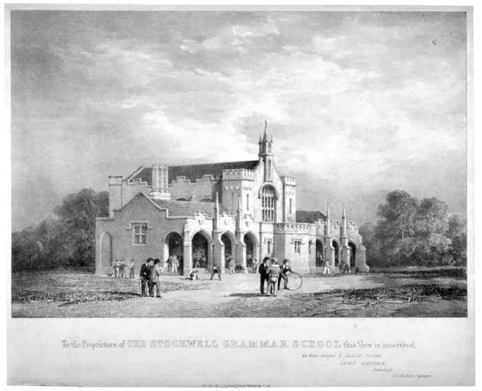 Framed Print : Stockwell Grammar School, Lambeth, London, c1850. Artist: George Barnard Framed Print : Stockwell Grammar School, Lambeth, London, c1850. Artist: George Barnard