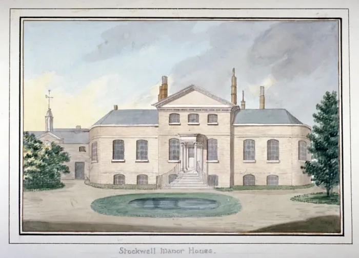 Framed Print : Stockwell Manor House, Lambeth, London, c1800 Framed Print : Stockwell Manor House, Lambeth, London, c1800