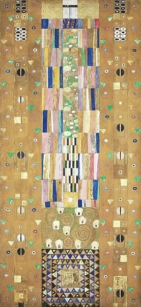 The Stoclet Frieze, Detail: The Knight, 1905-1909. Creator: Klimt, Gustav (1862-1918)