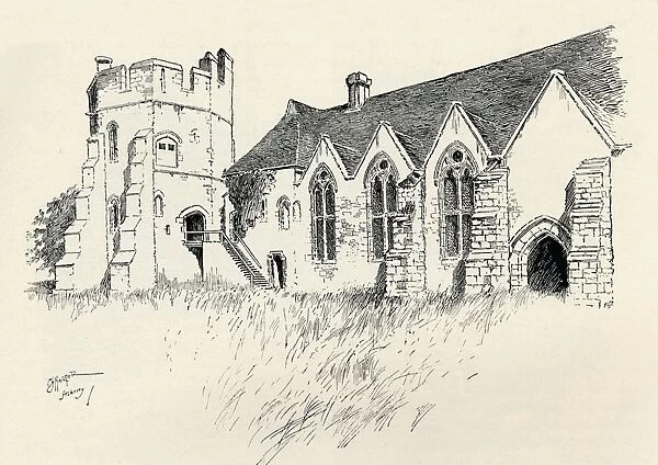 Stokesay Castle, c1893, (1894). Artist: Charles George Harper