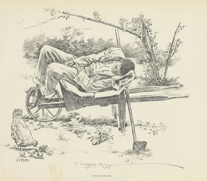 Framed Print : Stolen sweets, 1899. Creator: Jay Campbell Phillips