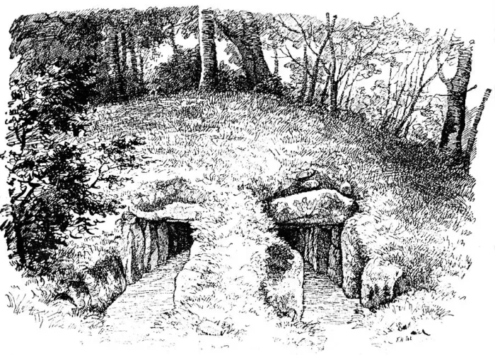 Framed Print : Stone Age tumulus containing two chambers, Rodding, Denmark, 1913 Framed Print : Stone Age tumulus containing two chambers, Rodding, Denmark, 1913