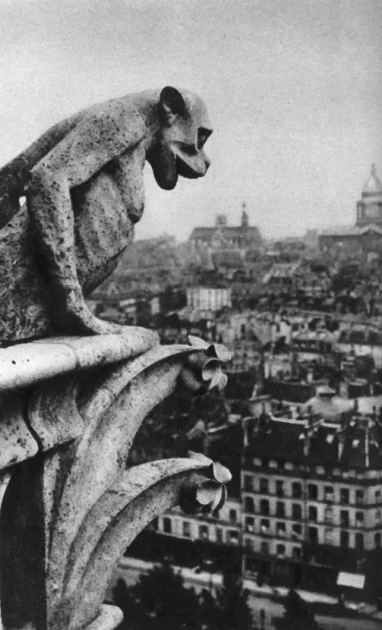 Framed Print : Stone demon, Notre Dame, Paris, France, c1930s. Artist: Donald McLeish Framed Print : Stone demon, Notre Dame, Paris, France, c1930s. Artist: Donald McLeish