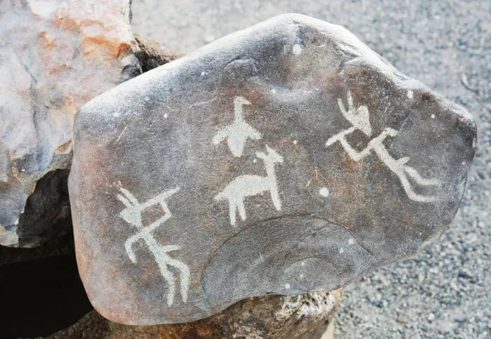 Framed Print : Stone Figures, Miculla Sacred Valley, Tacna, Peru, 2015. Creator: Luis Rosendo Framed Print : Stone Figures, Miculla Sacred Valley, Tacna, Peru, 2015. Creator: Luis Rosendo