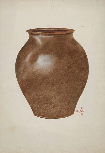 Stone Fruit Jar, 1939. Creator: Margaret Stottlemeyer