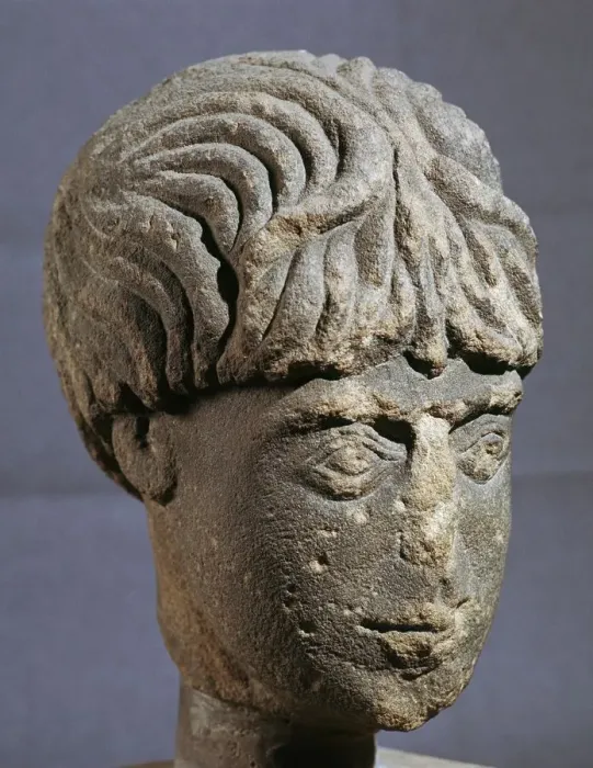 Framed Print : Stone head of Antenociticus, 2nd century BC Framed Print : Stone head of Antenociticus, 2nd century BC