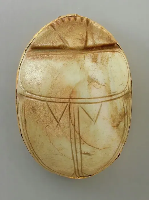 Framed Print : Stone Heart Scarab (image 1 of 2), Probably 18th-20th Dynasty (1569-1081 BCE) or later. Creator: Unknown Framed Print : Stone Heart Scarab (image 1 of 2), Probably 18th-20th Dynasty (1569-1081 BCE) or later. Creator: Unknown