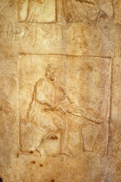 Stone relic of Hephaistos, Roman Smith-God, Turkey, 20th century