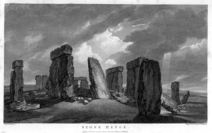 Framed Print : Stonehenge, 1786. Artist: William Byrne Framed Print : Stonehenge, 1786. Artist: William Byrne