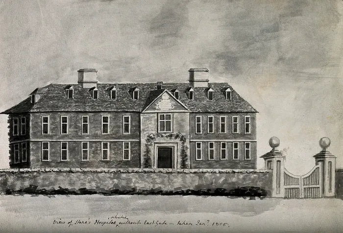 Framed Print : Stone's Hospital, Oxford: panoramic view, 1805. Creator: Unknown. Stone's Hospital, Oxford: panoramic view, 1805. Creator: Unknown Framed Print : Stone's Hospital, Oxford: panoramic view, 1805. Creator: Unknown. Stone's Hospital, Oxford: panoramic view, 1805. Creator: Unknown