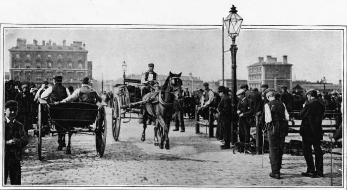 Framed Print : On the stones, Islington Cattle Market, London, c1902 (1903) Framed Print : On the stones, Islington Cattle Market, London, c1902 (1903)