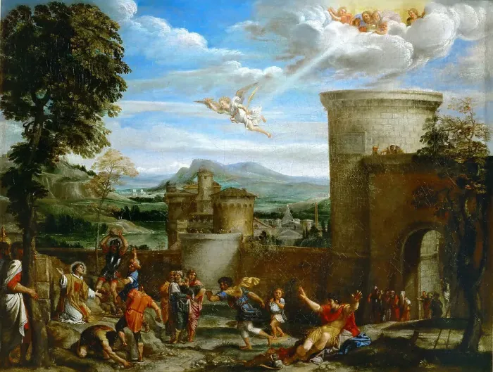 Framed Print : The Stoning of Saint Stephen, 1603-1604. Creator: Carracci, Annibale (1560-1609) Framed Print : The Stoning of Saint Stephen, 1603-1604. Creator: Carracci, Annibale (1560-1609)