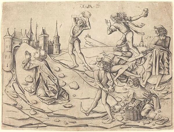 The Stoning of Saint Stephen, c. 1470. Creator: Israhel van Meckenem