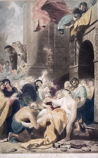The stoning of St Stephen, 1801. Artist: Valentine Green