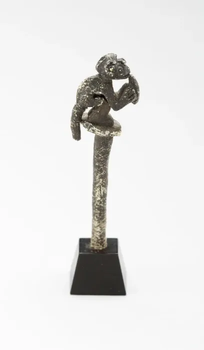 Framed Print : Stopper or Spoon with Figure of Monkey [Broken at Bottom], A. D. 1450  /  1532
