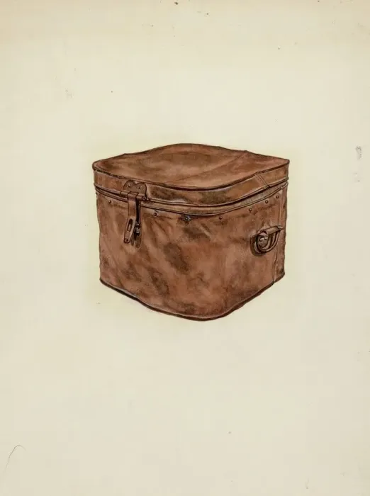 Framed Print : Storage Box (Copper), c. 1953. Creator: Albert Pratt Framed Print : Storage Box (Copper), c. 1953. Creator: Albert Pratt