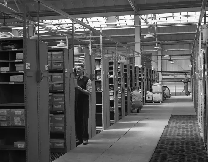 Framed Print : The stores at Bestwood Colliery, North Nottinghamshire, 13th July 1962 Framed Print : The stores at Bestwood Colliery, North Nottinghamshire, 13th July 1962