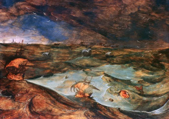 Framed Print : The Storm, 1569. Artist: Pieter Bruegel the Elder