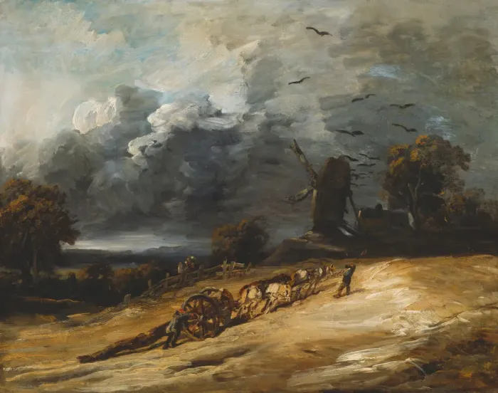 Framed Print : The Storm, 1814 / 30. Creator: Georges Michel Framed Print : The Storm, 1814 / 30. Creator: Georges Michel