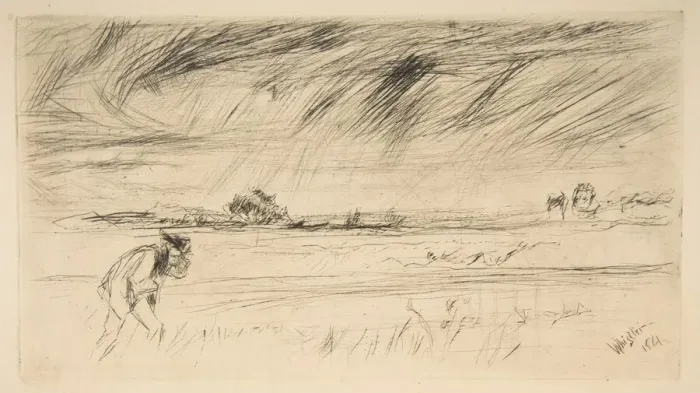 Framed Print : The Storm, 1861. Creator: James Abbott McNeill Whistler Framed Print : The Storm, 1861. Creator: James Abbott McNeill Whistler