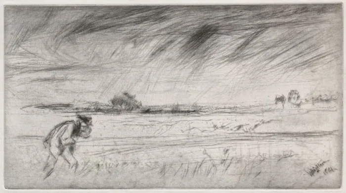 Framed Print : The Storm, 1861. Creator: James McNeill Whistler (American, 1834-1903) Framed Print : The Storm, 1861. Creator: James McNeill Whistler (American, 1834-1903)