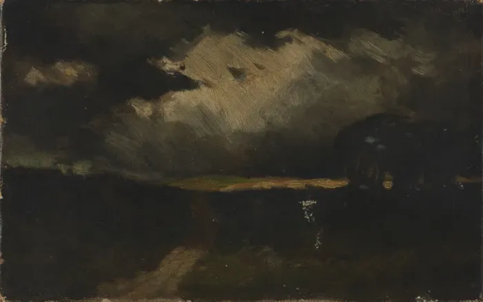 Framed Print : The Storm, 1881. Creator: Edward Mitchell Bannister Framed Print : The Storm, 1881. Creator: Edward Mitchell Bannister