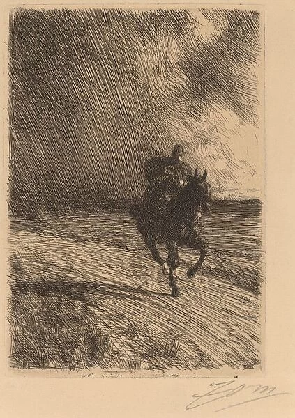 Storm, 1891. Creator: Anders Leonard Zorn