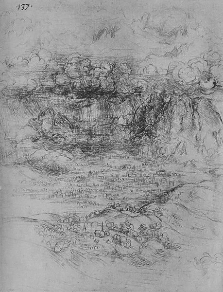 A Storm Over an Alpine Valley, c1480 (1945). Artist: Leonardo da Vinci
