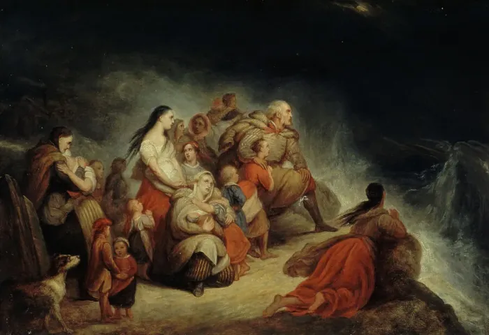 Framed Print : Storm, c1820. Creator: Ary Scheffer Framed Print : Storm, c1820. Creator: Ary Scheffer