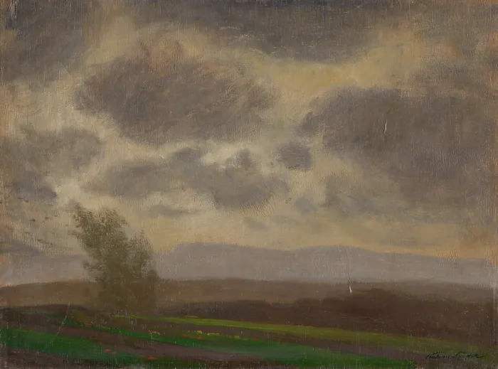 Framed Print : Before the Storm, c1900. Creator: Ferdinand Katona Framed Print : Before the Storm, c1900. Creator: Ferdinand Katona