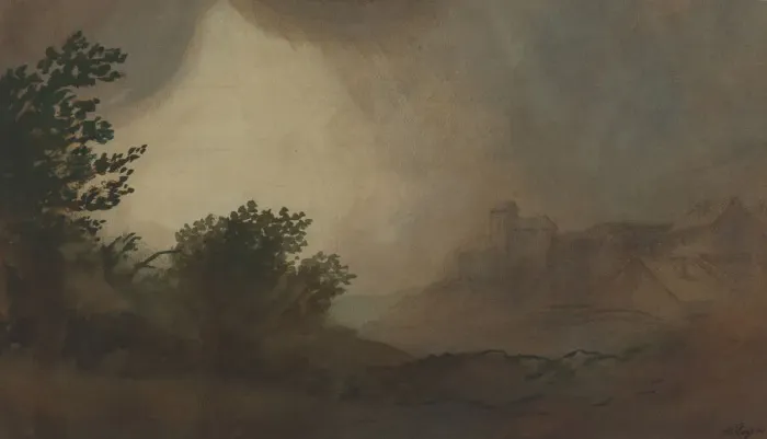 Framed Print : Storm. Creator: Alphonse Legros Framed Print : Storm. Creator: Alphonse Legros