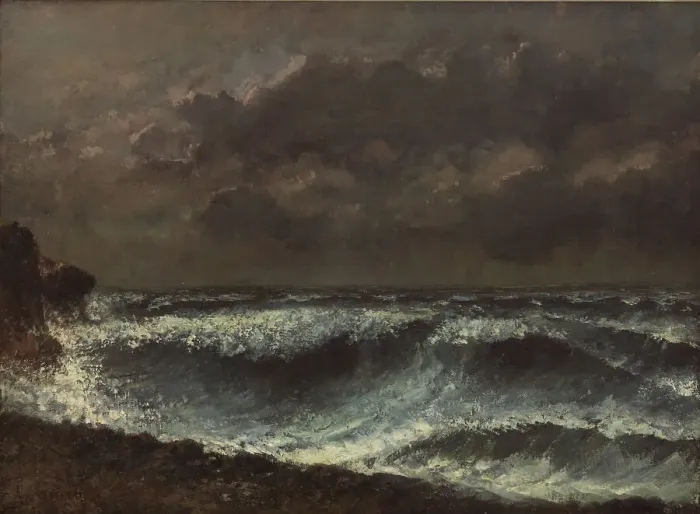Framed Print : Storm Front on the Horizon, 1872-1873. Creator: Courbet; Gustave (1819-1877) Framed Print : Storm Front on the Horizon, 1872-1873. Creator: Courbet; Gustave (1819-1877)