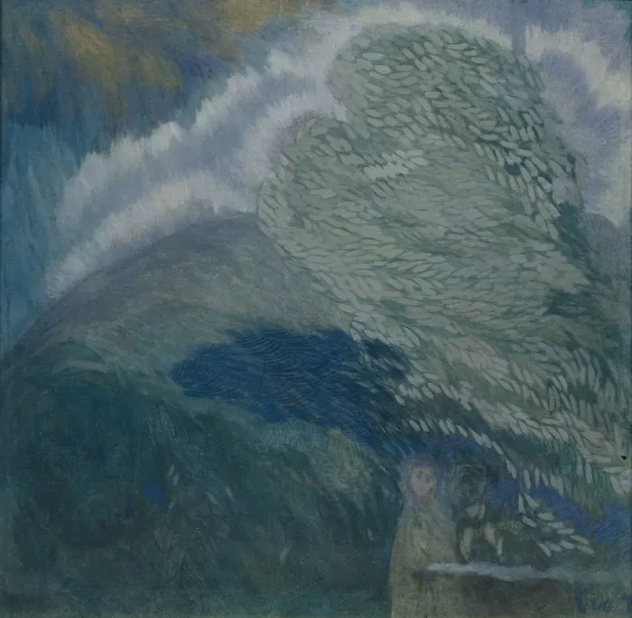 Framed Print : Storm Lovers, 1908. Artist: Utkin, Pyotr Savvich (1877-1934) Framed Print : Storm Lovers, 1908. Artist: Utkin, Pyotr Savvich (1877-1934)