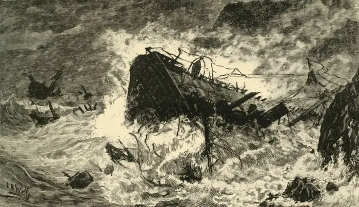 Framed Print : Storm Off Balaclava, 1890. Creator: Unknown Framed Print : Storm Off Balaclava, 1890. Creator: Unknown