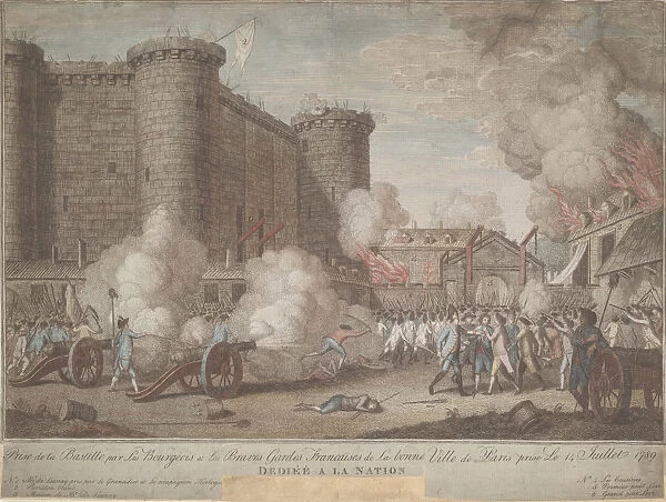 The Storming of the Bastille on 14 July 1789, 1789. Artist: Anonymous