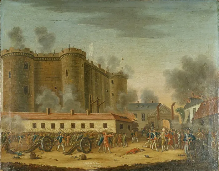 Framed Print : Storming of the Bastille. Arrest of M. de Launay, July 14, 1789. Creator: Unknown Framed Print : Storming of the Bastille. Arrest of M. de Launay, July 14, 1789. Creator: Unknown