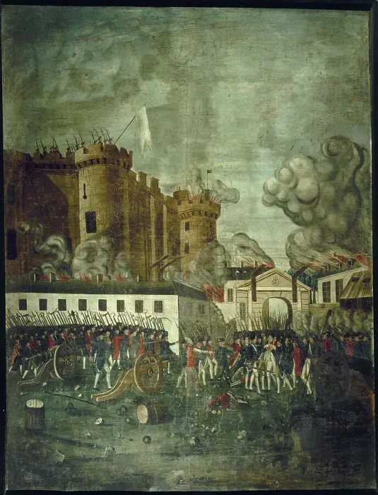 Framed Print : Storming of the Bastille. Arrest of Mr. de Launay, c1791. Creator: Dubois Framed Print : Storming of the Bastille. Arrest of Mr. de Launay, c1791. Creator: Dubois