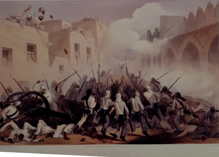 Framed Print : Storming of Delhi, 1859. Creator: George Francklin Atkinson Framed Print : Storming of Delhi, 1859. Creator: George Francklin Atkinson
