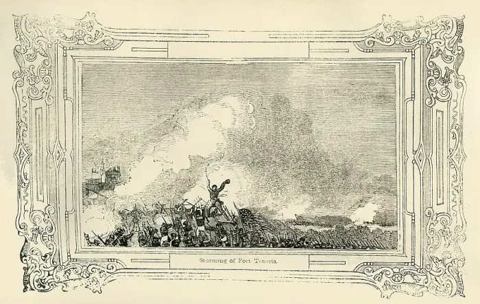 Framed Print : Storming of Fort Teneria, 1849. Creator: Unknown Framed Print : Storming of Fort Teneria, 1849. Creator: Unknown